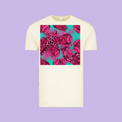 Breast Cancer Seamless Pattern Vintage Tee Designed By Texasbilliewilder