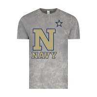 Cloud Rock navy midshipmen Vintage Tee - linhVisuals