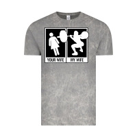 Cloud Rock your wife my wife weightlifting Vintage Tee - linhVisuals