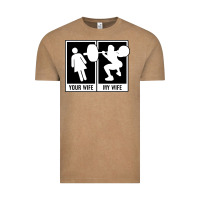 Vintage Coffee your wife my wife weightlifting Vintage Tee - linhVisuals