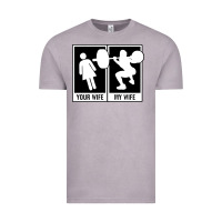 Vintage Zinc your wife my wife weightlifting Vintage Tee - linhVisuals