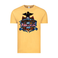 Vintage Mustard parliament funkadelic and george clinton müsïc Vintage Tee - linhVisuals