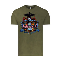 Vintage Olive parliament funkadelic and george clinton müsïc Vintage Tee - linhVisuals