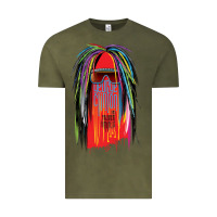 Vintage Olive george clinton and parliament funkadelic müsïc Vintage Tee - linhVisuals