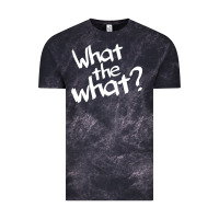 Cloud Black what the what Vintage Tee - linhVisuals