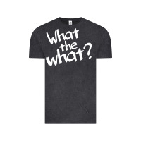 Vintage Black what the what Vintage Tee - linhVisuals