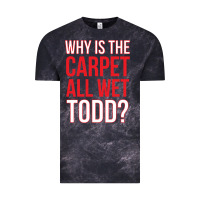 Cloud Black why is the carpet all wet todd Vintage Tee - linhVisuals