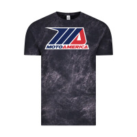 Cloud Black moto america Vintage Tee - linhVisuals