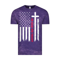 Cloud Purple in god we trust with patriotic vintage american flag t shirt Vintage Tee - linhVisuals