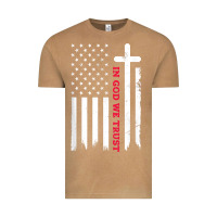 Vintage Camel in god we trust with patriotic vintage american flag t shirt Vintage Tee - linhVisuals