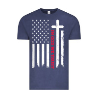 Vintage Denim in god we trust with patriotic vintage american flag t shirt Vintage Tee - linhVisuals