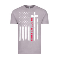 Vintage Zinc in god we trust with patriotic vintage american flag t shirt Vintage Tee - linhVisuals