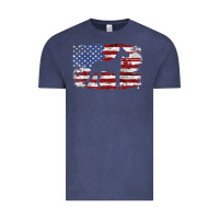 Vintage Denim great dane vintage american flag t shirt Vintage Tee - linhVisuals