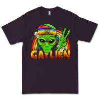 Plum Gaylien LGBTQ Pride Premium Tee - BundleAndBundleShop