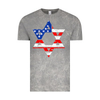 Cloud Rock hanukah american flag star of david   jewish chanukah t shirt Vintage Tee - linhVisuals