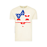 Vintage Arctic hanukah american flag star of david   jewish chanukah t shirt Vintage Tee - linhVisuals
