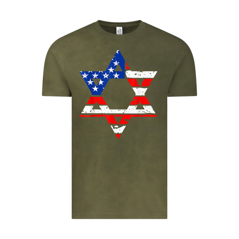 Hanukah American Flag Star Of David   Jewish Chanukah T Shirt Vintage Tee by linhVisuals | Teevron