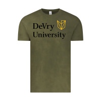 Vintage Olive devry advantage academy vectorized Vintage Tee - linhVisuals