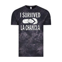 Cloud Black I survived la chancla Vintage Tee - linhVisuals