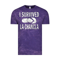 Cloud Purple I survived la chancla Vintage Tee - linhVisuals