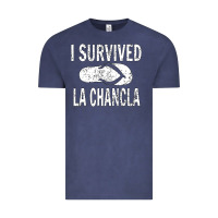 Vintage Denim I survived la chancla Vintage Tee - linhVisuals