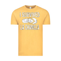 Vintage Mustard I survived la chancla Vintage Tee - linhVisuals