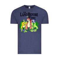 Vintage Denim land before time pastel dinosaur friends Vintage Tee - linhVisuals