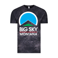 Cloud Black big sky montana Vintage Tee - linhVisuals