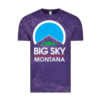 Cloud Purple big sky montana Vintage Tee - linhVisuals