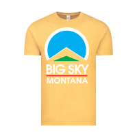 Vintage Mustard big sky montana Vintage Tee - linhVisuals