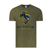 Vintage Olive st pius x high school athletics Vintage Tee - linhVisuals