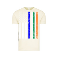 Vintage Arctic irish american flag thin blue line police st. patrick's day long sleev Vintage Tee - linhVisuals