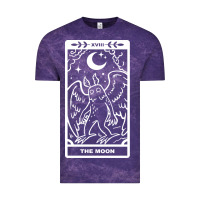 Cloud Purple mothman   the moon Vintage Tee - linhVisuals