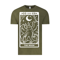 Vintage Olive mothman   the moon Vintage Tee - linhVisuals