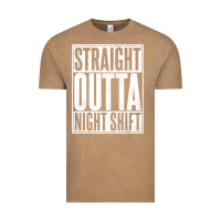 Vintage Coffee straight outta night shift Vintage Tee - linhVisuals