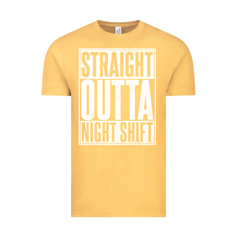 Straight Outta Night Shift Vintage Tee by linhVisuals | Teevron
