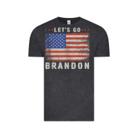 Vintage Black let’s go brandon funny vintage american flag tank top Vintage Tee - linhVisuals