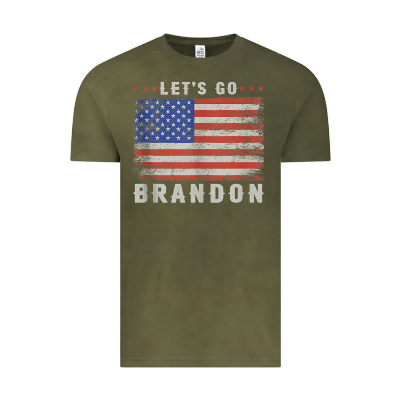 Let’s Go Brandon Funny Vintage American Flag Tank Top Vintage Tee by linhVisuals | Teevron