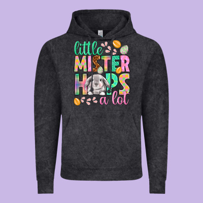 Little Mister Hops A Lot Vintage Hoodie Designed By Nancycooperartshop