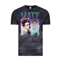 Cloud Black matt healy homage Vintage Tee - linhVisuals