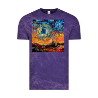 Cloud Purple van gogh never saw gallifrey Vintage Tee - linhVisuals