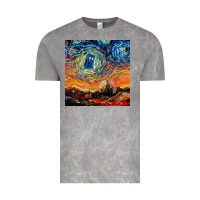 Cloud Rock van gogh never saw gallifrey Vintage Tee - linhVisuals