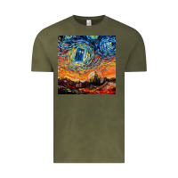 Vintage Olive van gogh never saw gallifrey Vintage Tee - linhVisuals