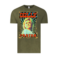 Vintage Olive #parton vintage Vintage Tee - linhVisuals