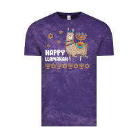 Cloud Purple happy llamakah llama withorah jewish Vintage Tee - linhVisuals
