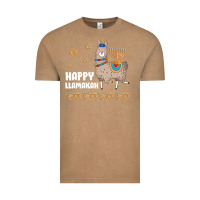 Vintage Coffee happy llamakah llama withorah jewish Vintage Tee - linhVisuals