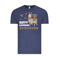 Vintage Denim happy llamakah llama withorah jewish Vintage Tee - linhVisuals