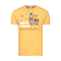 Vintage Mustard happy llamakah llama withorah jewish Vintage Tee - linhVisuals
