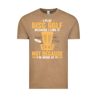 Vintage Coffee i play disc golf because i like it not Vintage Tee - linhVisuals