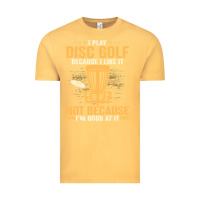 Vintage Mustard i play disc golf because i like it not Vintage Tee - linhVisuals